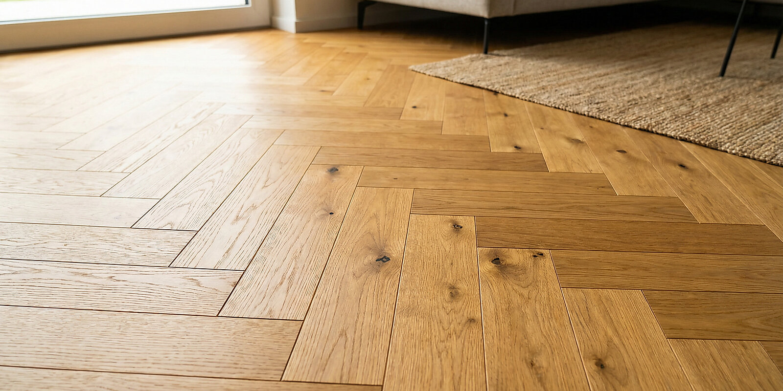 Parkettboden in natürlicher Eiche