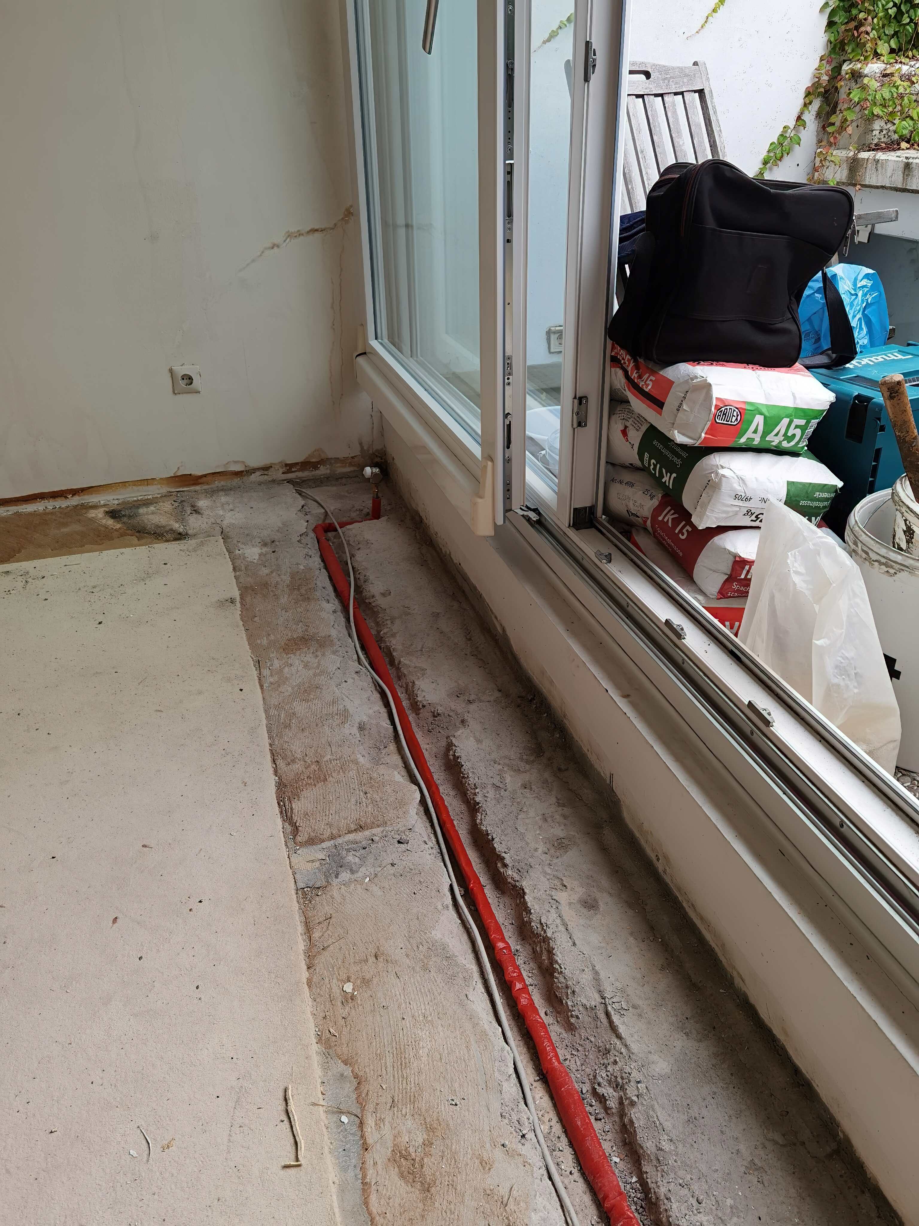 Untergrundvorbereitung für Bodenverlegung