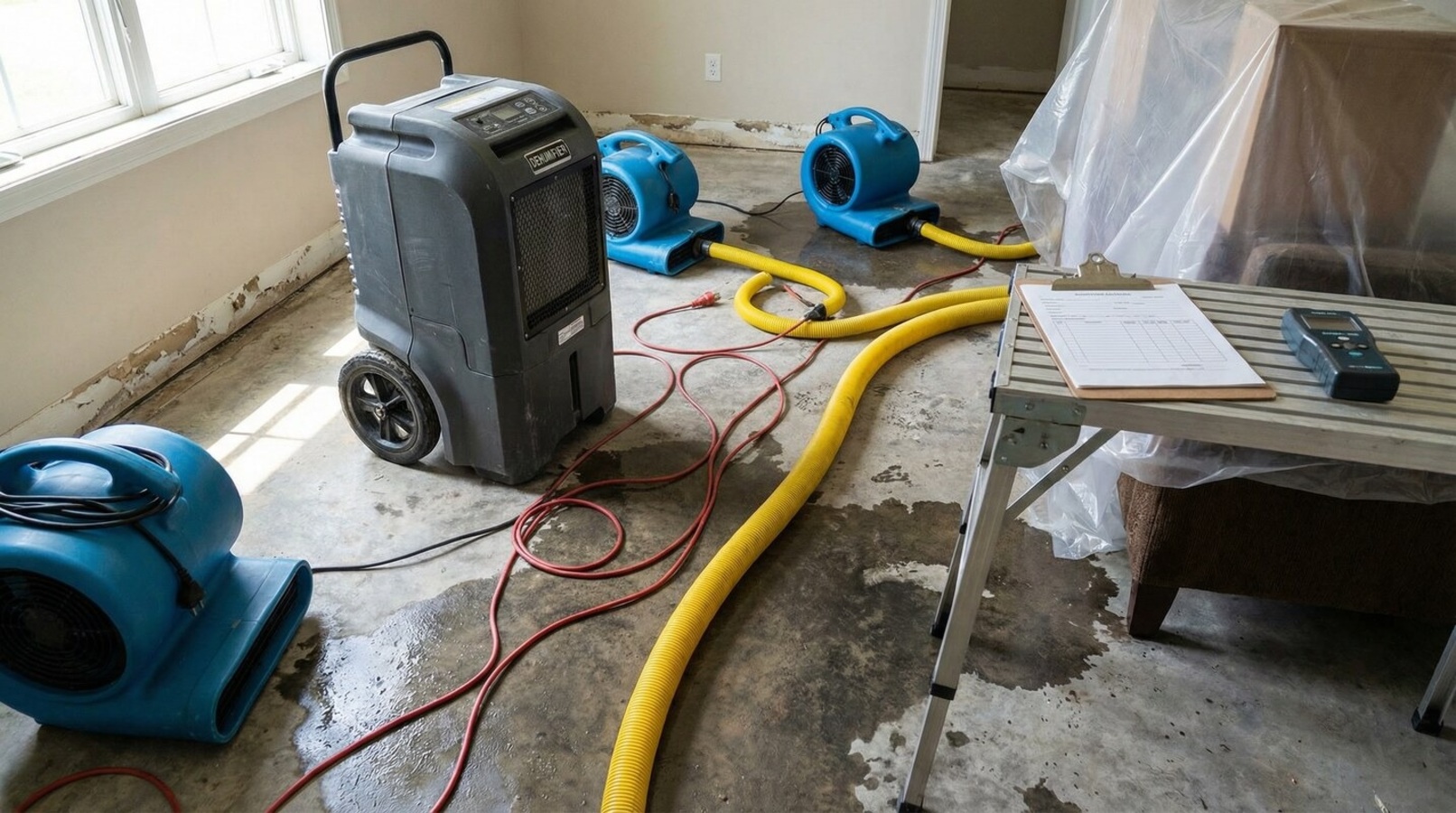 Feuchtigkeitsmessung am Boden